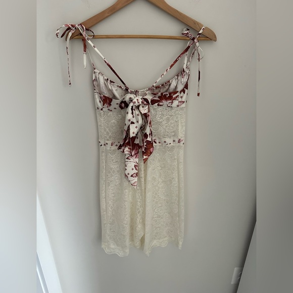 Intimately Free People lace corset romper nightgown size large - Picture 2 of 6